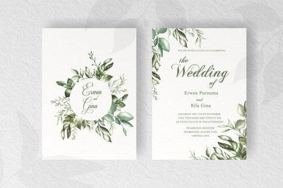 Download Floral Wedding Invitation Template Card - Invitation template Collection