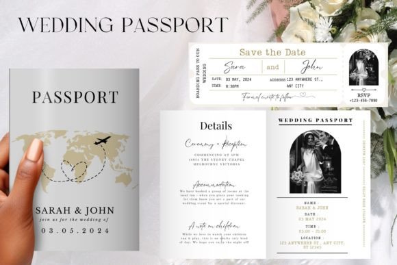 Download Wedding Passport Invitation Template - Invitation template Collection