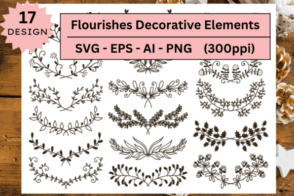Download Flourishes Decorative Elements Svg Set - Flourish Collection